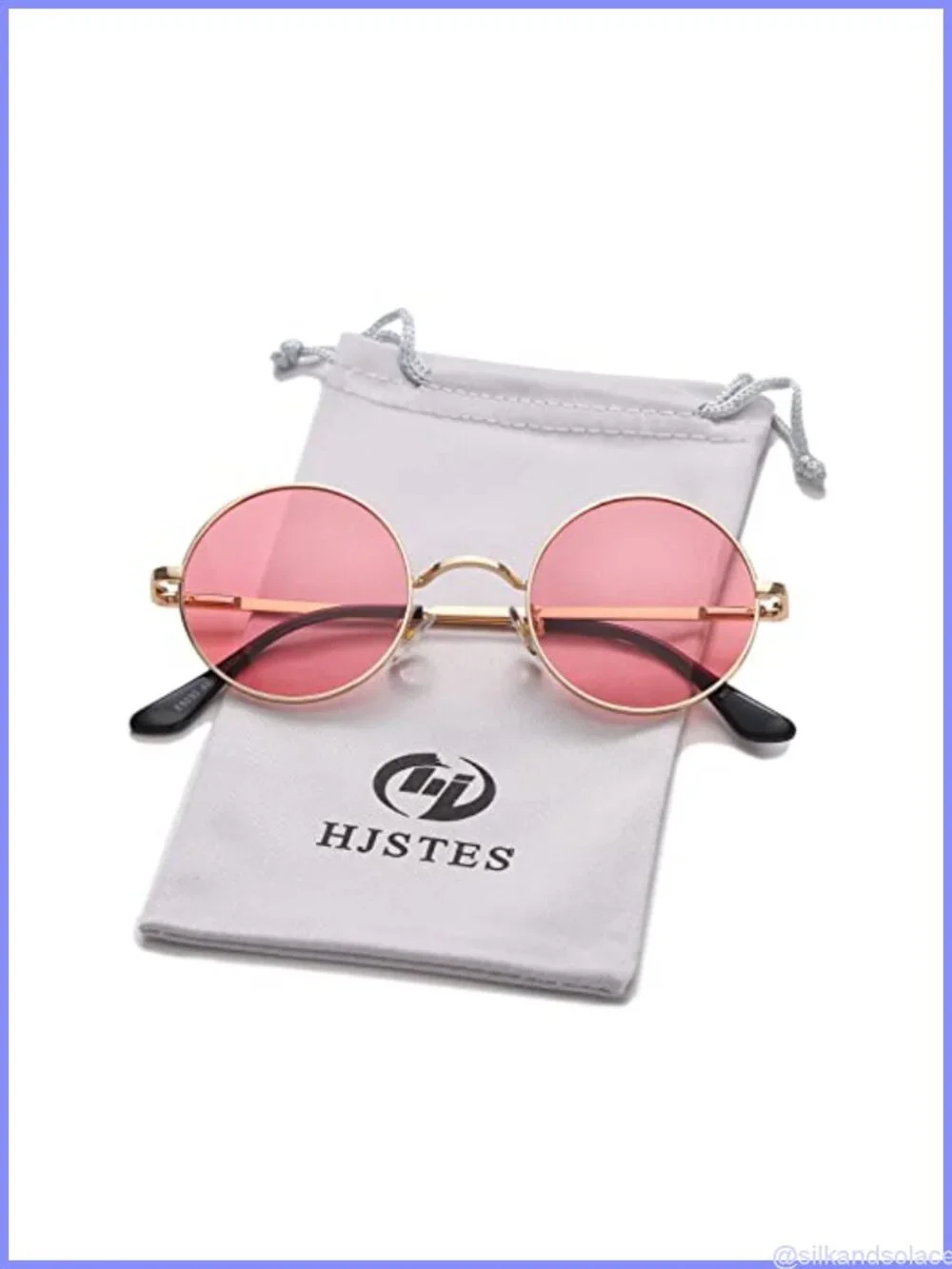 Polarized Round Retro Hippie Sunglasses Metal Alloy UV400 Full Frame